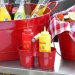 Diner sets squeeze bottles