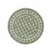 Utebord Venice keramikplattor Ø 70 cm Grön