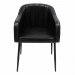 Matstol Queens i svart läder Trademark Living