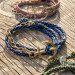 Marint armband - The Anchor Wrap marinblå/vit 