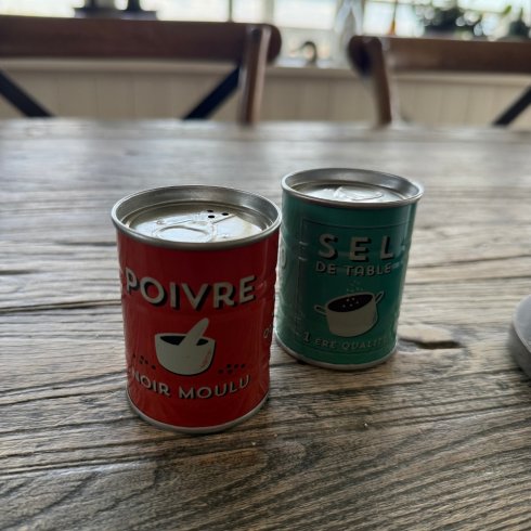 Salt & Pepparkar Plåtburkar Sel and Poivre