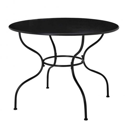 Utebord Amalfi Ø 100 cm Svart