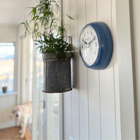 Väggklocka Urfabriken Ø 24 cm Blå