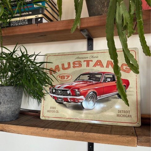 American Classic Mustang plåtskylt 30x40cm