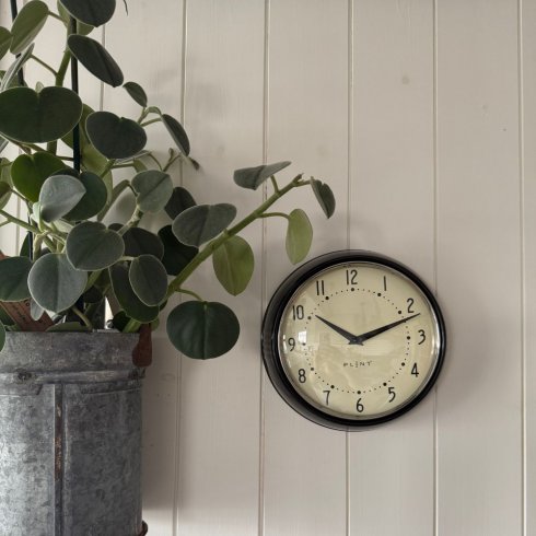 Klocka 50-tal Svart (Plint)