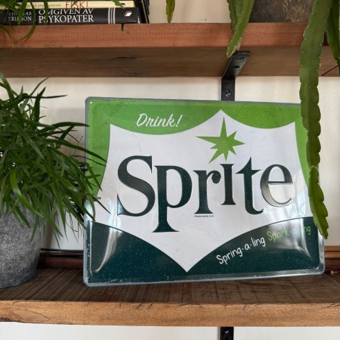 Sprite Plåtskylt med logga 30x40 cm