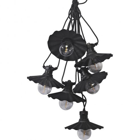 Ljusslinga Daisy Outdoor Black - Pr Home