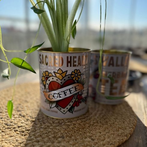 Kruka / plåtburk 2 pack Tattoo