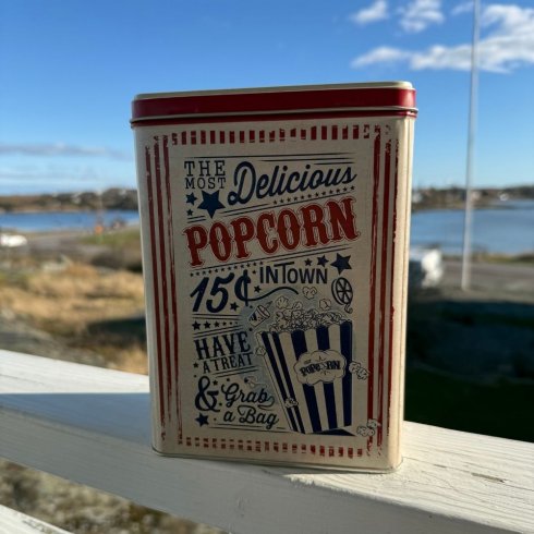 Popcorn Plåtburk 3 liter