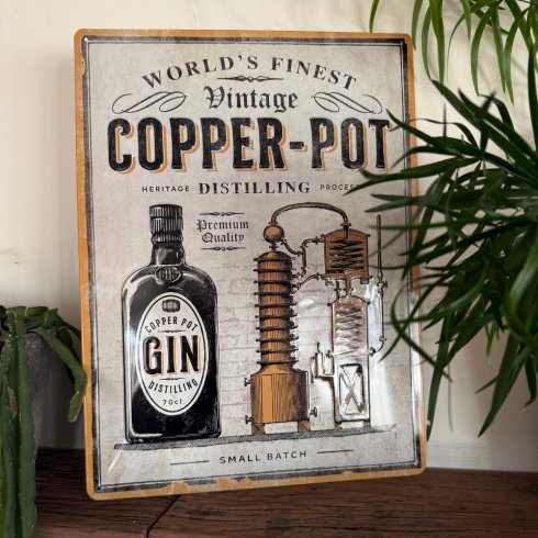Gin & tonic copper pot 30x40 cm