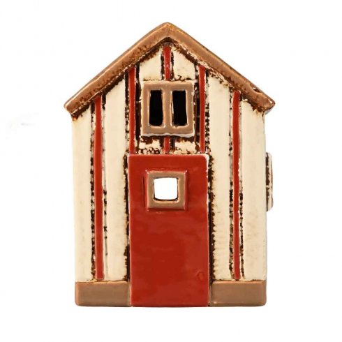 Keramikhus Sjöbod för värmeljus 12,5 cm