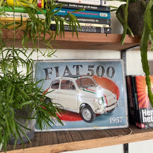 Fiat Plåtskylt 30x40 cm
