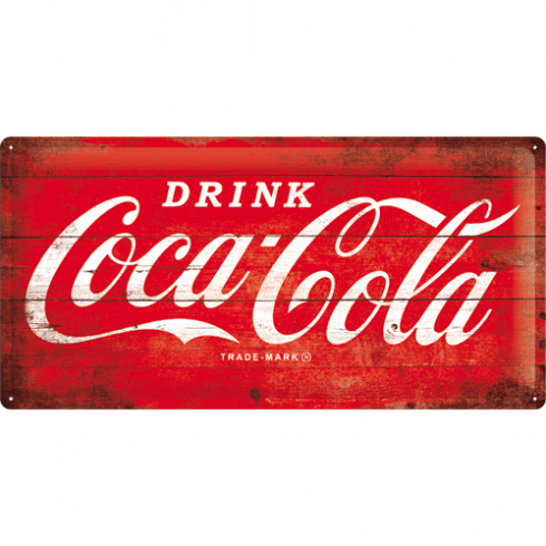 Coca cola skylt Drink 25x50 cm