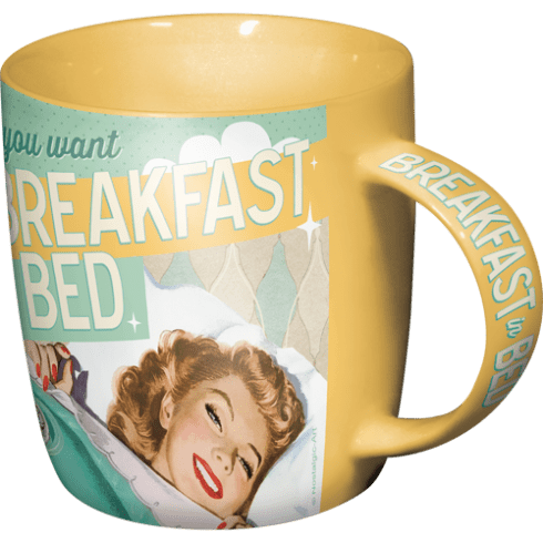Retromugg breakfast in bed