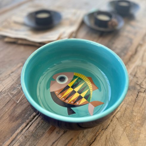 Färgglad Skål Sealife Fish Ø 14,5 cm