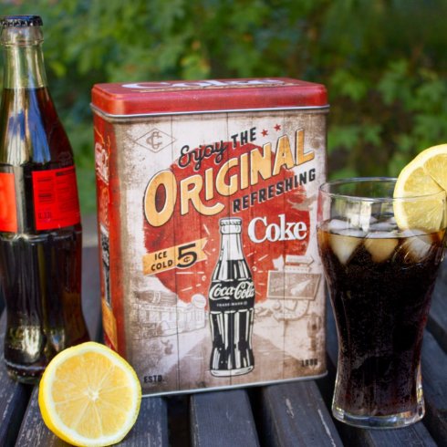 Andrahandssortering Kaffeburk Coca Cola 3 liter