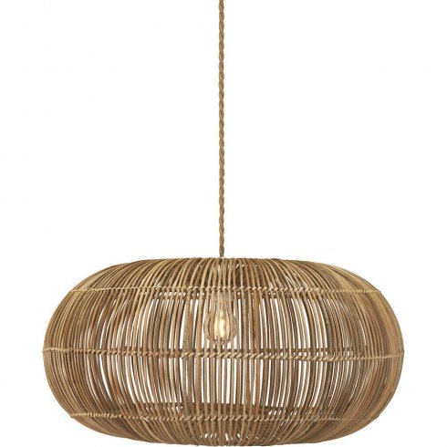 Zuri Taklampa handflätad naturrotting 61 cm - Pr Home