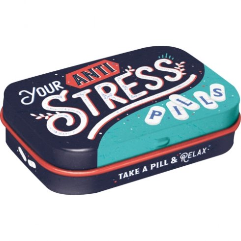 Pillerask stress pills - med mintpastiller