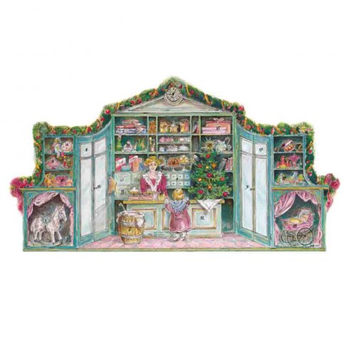 Gammaldags Adventskalender 3D Handelsbod