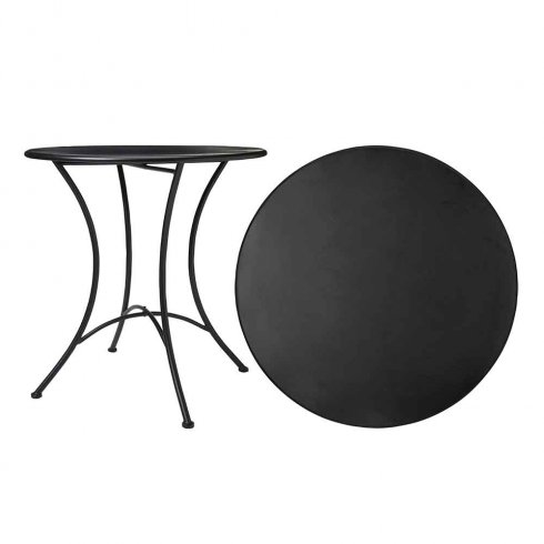 Utebord Amalfi Ø 70 cm Svart