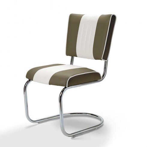 Retro stol swing tvåfärgad army