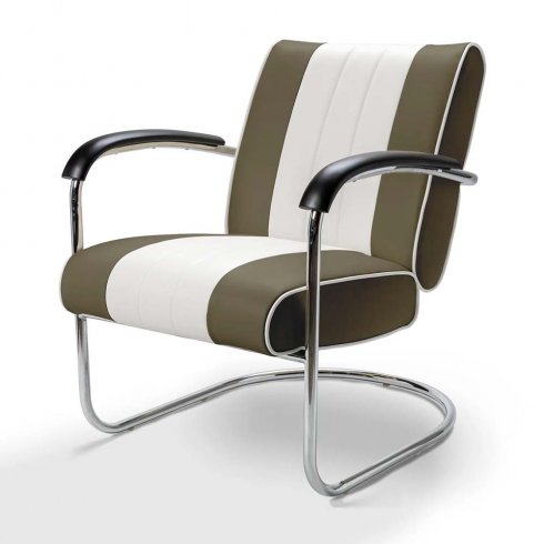 Diner stol retro med armstöd army