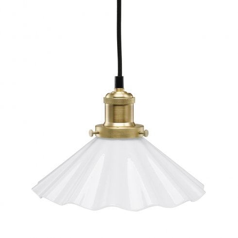 August fönsterlampa Opal veckad 25 cm - Pr Home