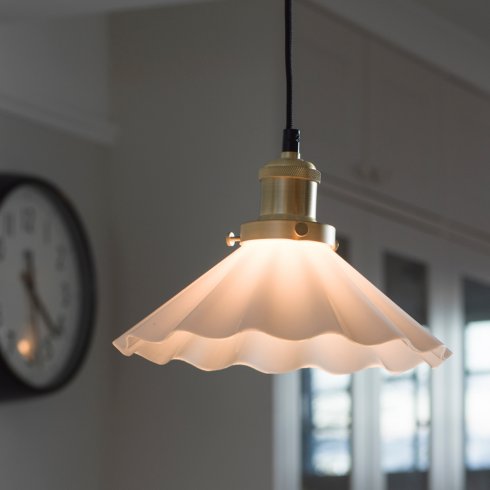 August fönsterlampa Opal veckad 25 cm - Pr Home