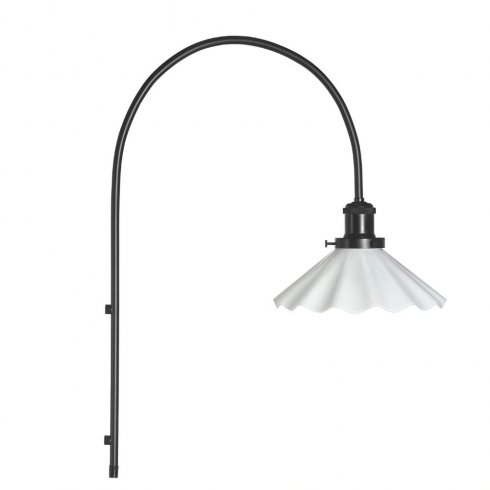 August vägglampa Opal Veckad 25 cm - Pr Home