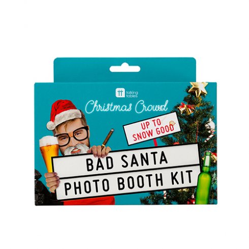 Bad santa photo booth kit