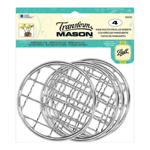 Mason jar - Blomlock 4 pack 