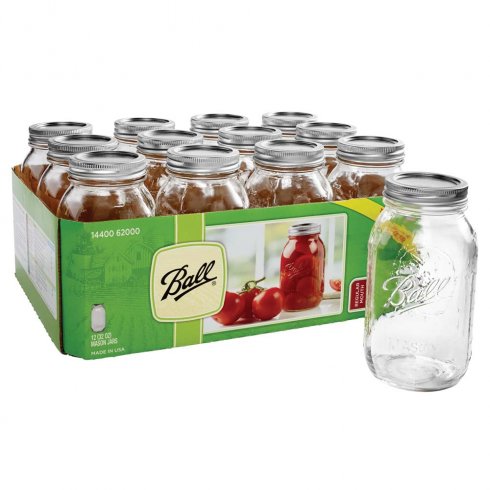 Mason jar - Quart 0,9 liter - Regular mouth