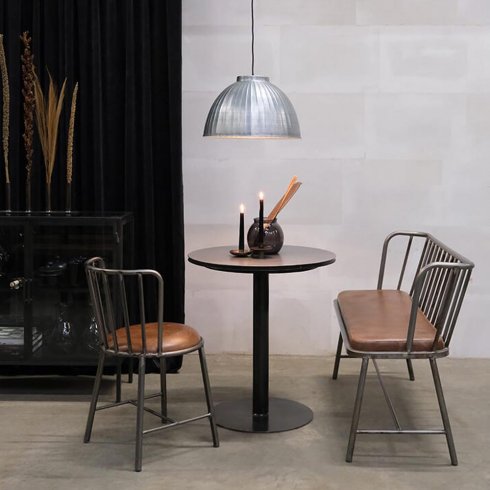 Manhattan järnstol med läder Trademark Living