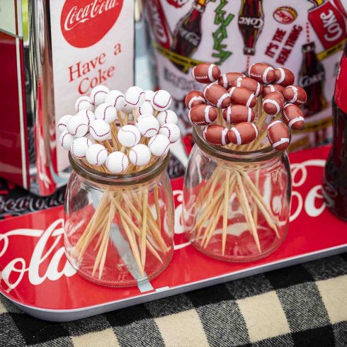  Matpinne /Hamburgepinne Amerikansk fotboll 100 st