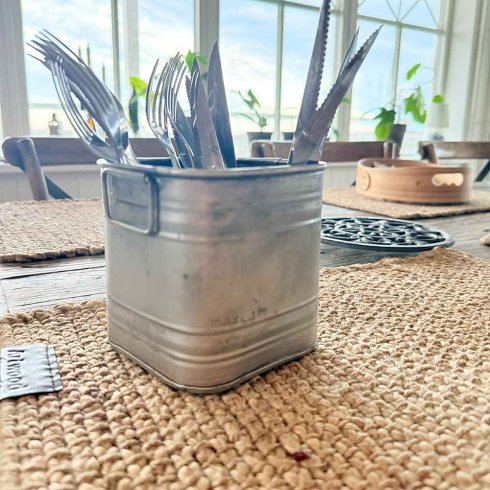 Plåtburk Kvadrat Rusty 2 set