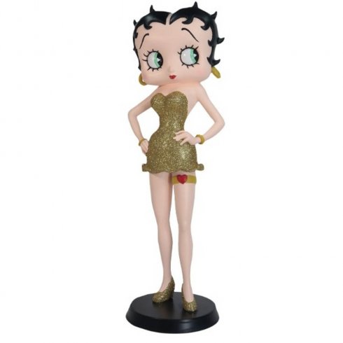 Betty Boop Samlarobjekt Garter Gold 32 cm