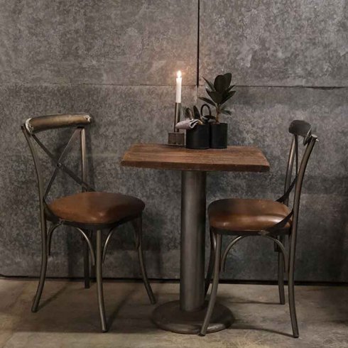 Matstol Bistro med läder Trademark Living