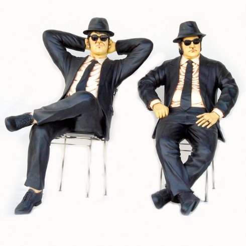 Statyer Blues Brothers Sitting 
