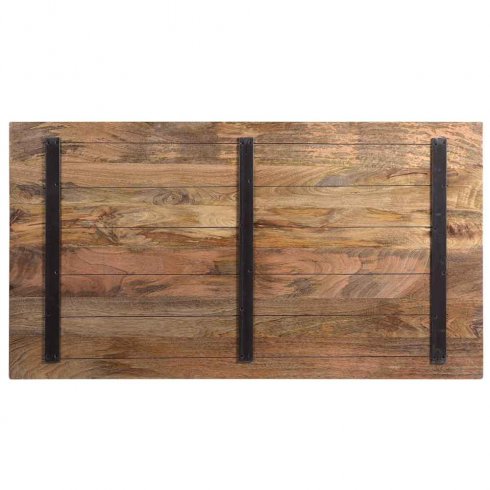 Träbordsskiva i mangoträ 130 x 70 cm