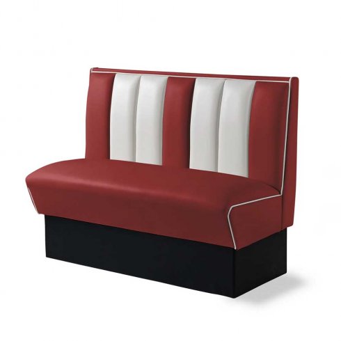 Diner booth komplett 3-delar 120 cm