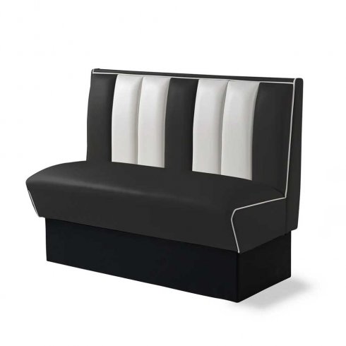 Diner booth komplett 3-delar 120 cm