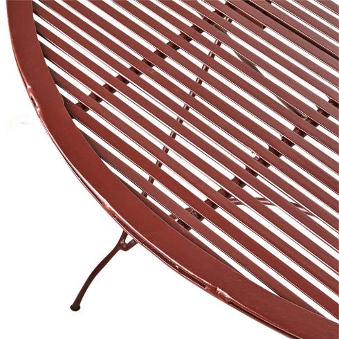 Visby järnbord Ø 100 cm Bordeaux