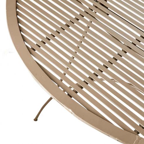 Visby järnbord Ø 100 Beige