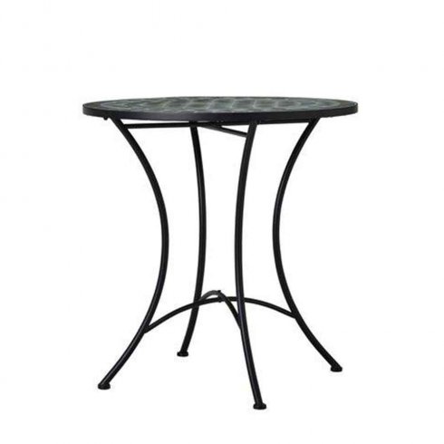 Utebord Venice keramikplattor Ø 70 cm Grön