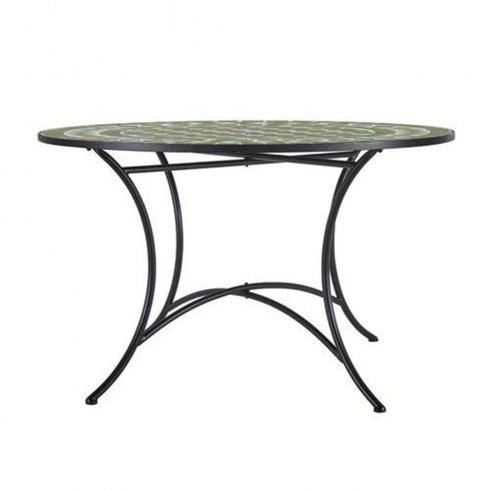 Utebord Venice keramikplattor Ø 100 cm Grön