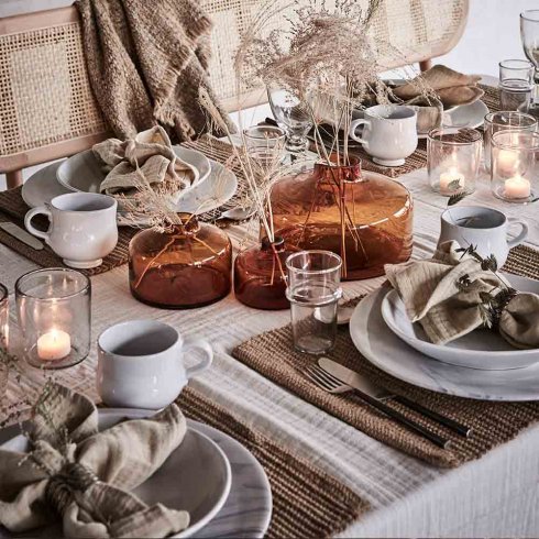 Tygservett Beige Bomull 40 x40 cm