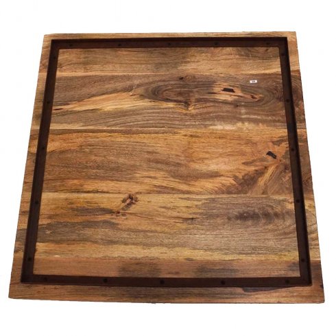 Bordsskiva i Mangoträ 70 x 70 cm