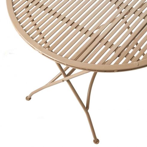 Bornholm utebord Ø 61 cm Beige 