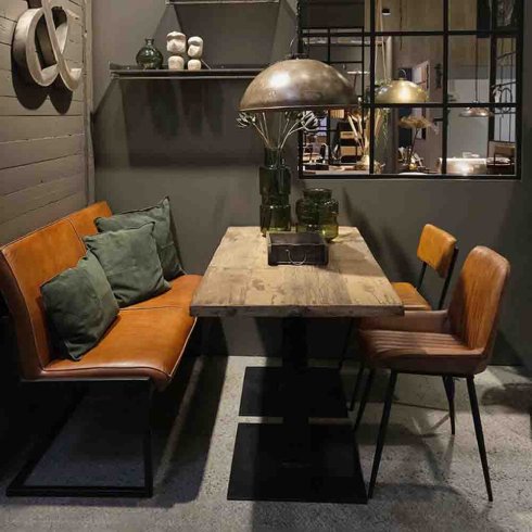 Trälåda med handtag i återvunnet trä