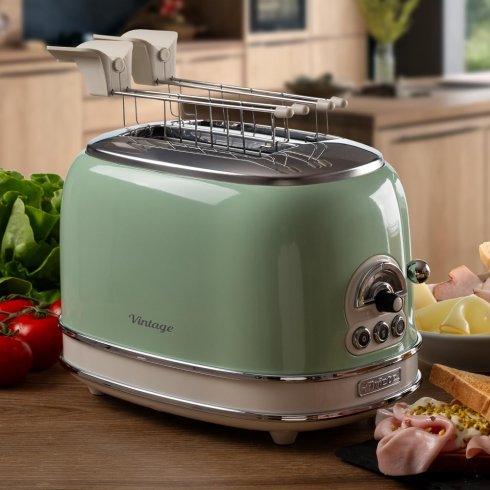 Ariete vintage brödrost I retrostil grön